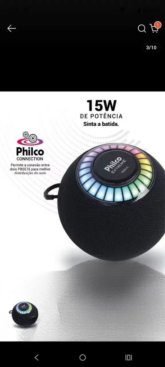 Caixinha de som Bluetooth dá Philco  - Foto 3