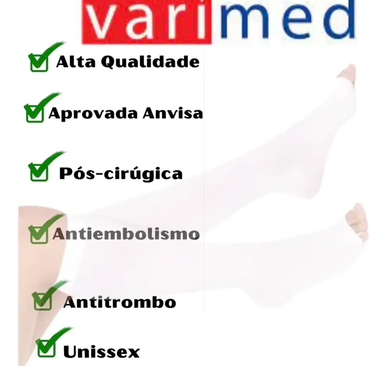 Meia Compreensão 3/4 Antitrombo VariMed - Foto 2