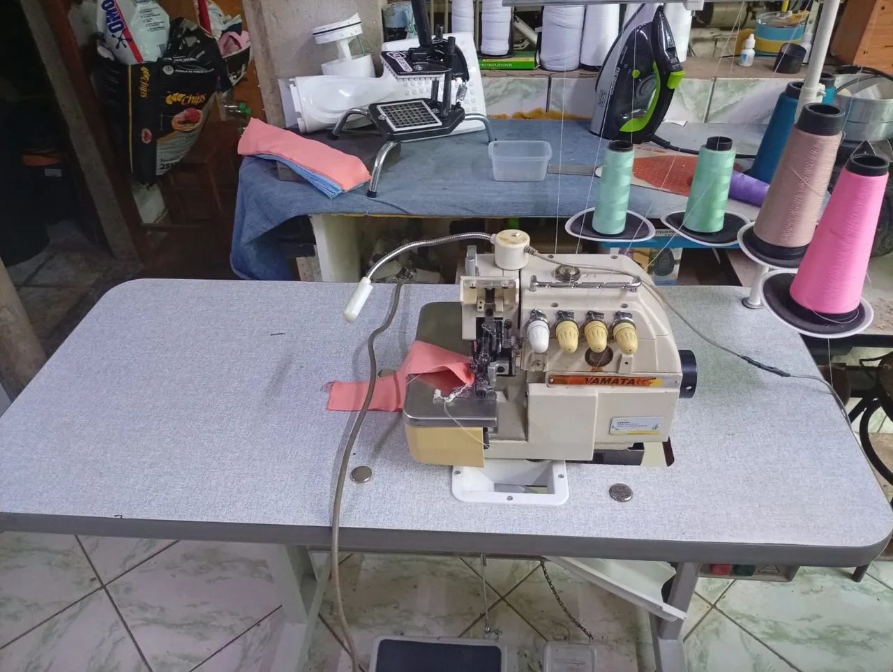 Máquina de costura Overlock Ponto Cadeia  - Foto 4