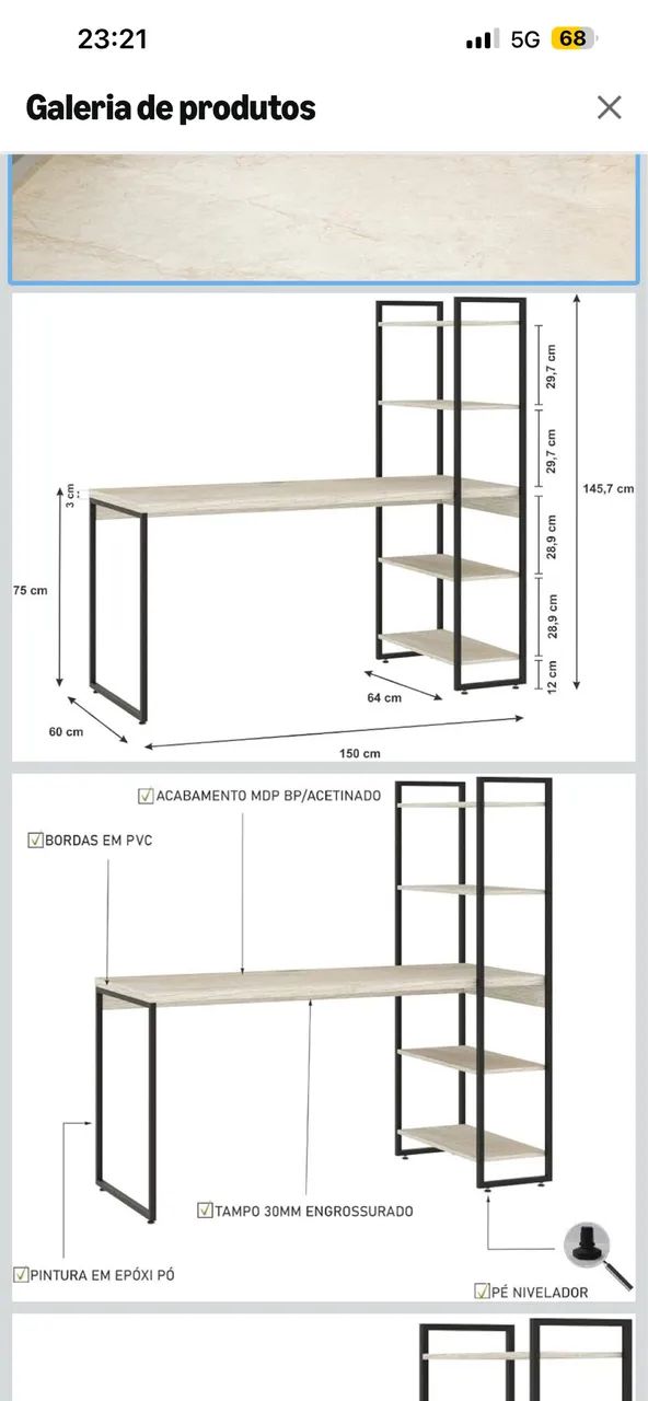 Mesa de estudos  - Foto 2