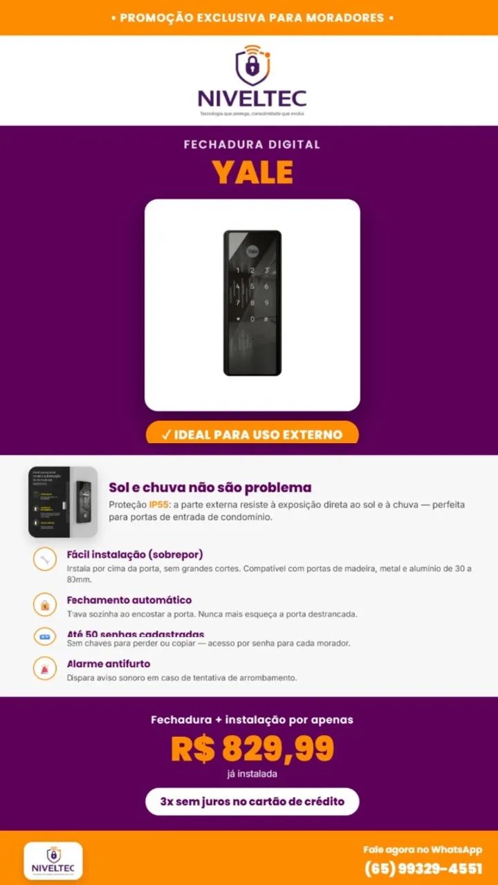 Fechadura eletrônica 