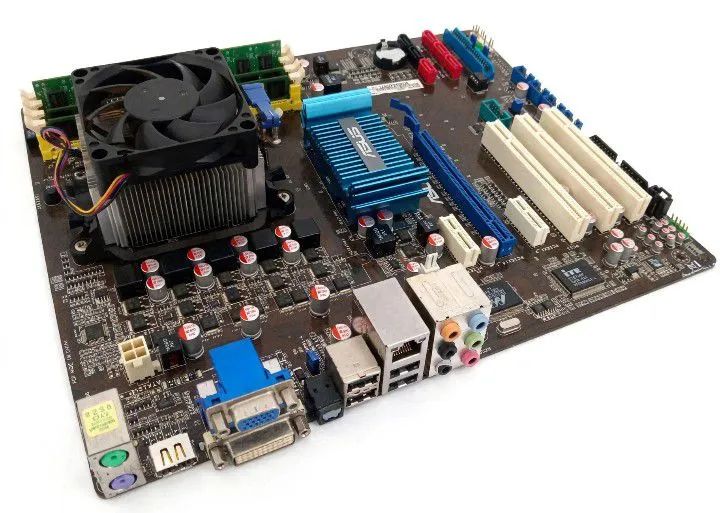 Placa mãe Asus AM2 MAN 78 PRO com HDMI e 8de Ram e  processador  - Foto 2