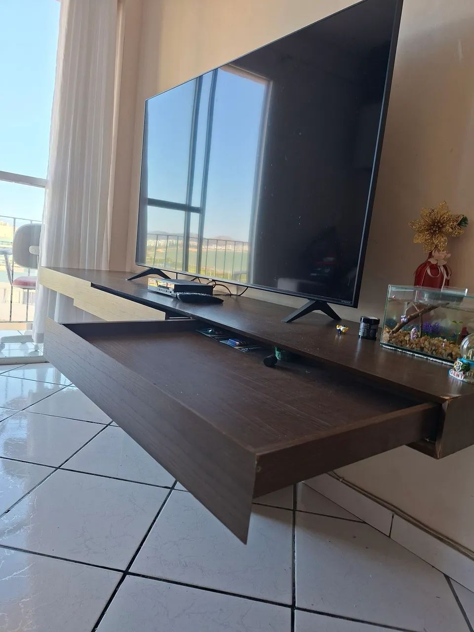 VENDO BANCADA/RACK/PENTEADEIRA SUSPENSA - Foto 3