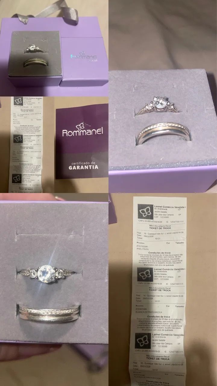 ? Conjunto Rommanel Original - Prata 925 | Excelente Estado - Foto 2