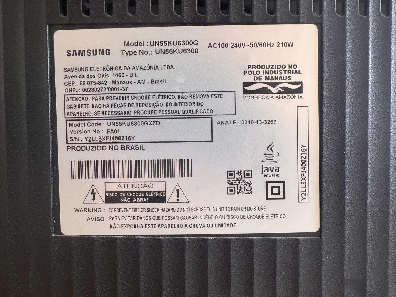 Vendo smart tv Samsung 55? com defeito  - Foto 2