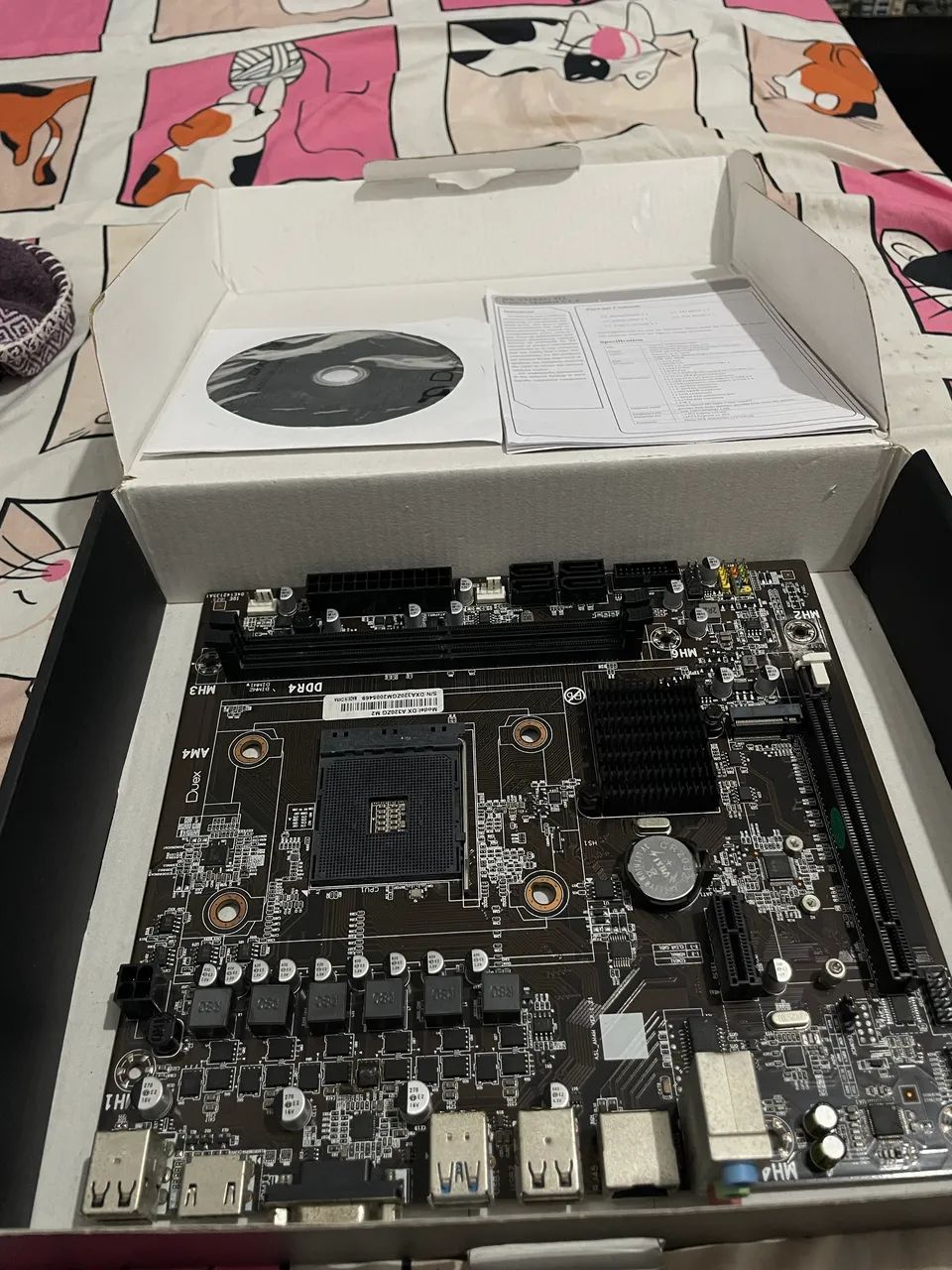 ? PLACA-MÃE DUEX DXA320ZG M2 ? USADA E FUNCIONANDO PERFEITAMENTE! ? - Foto 3