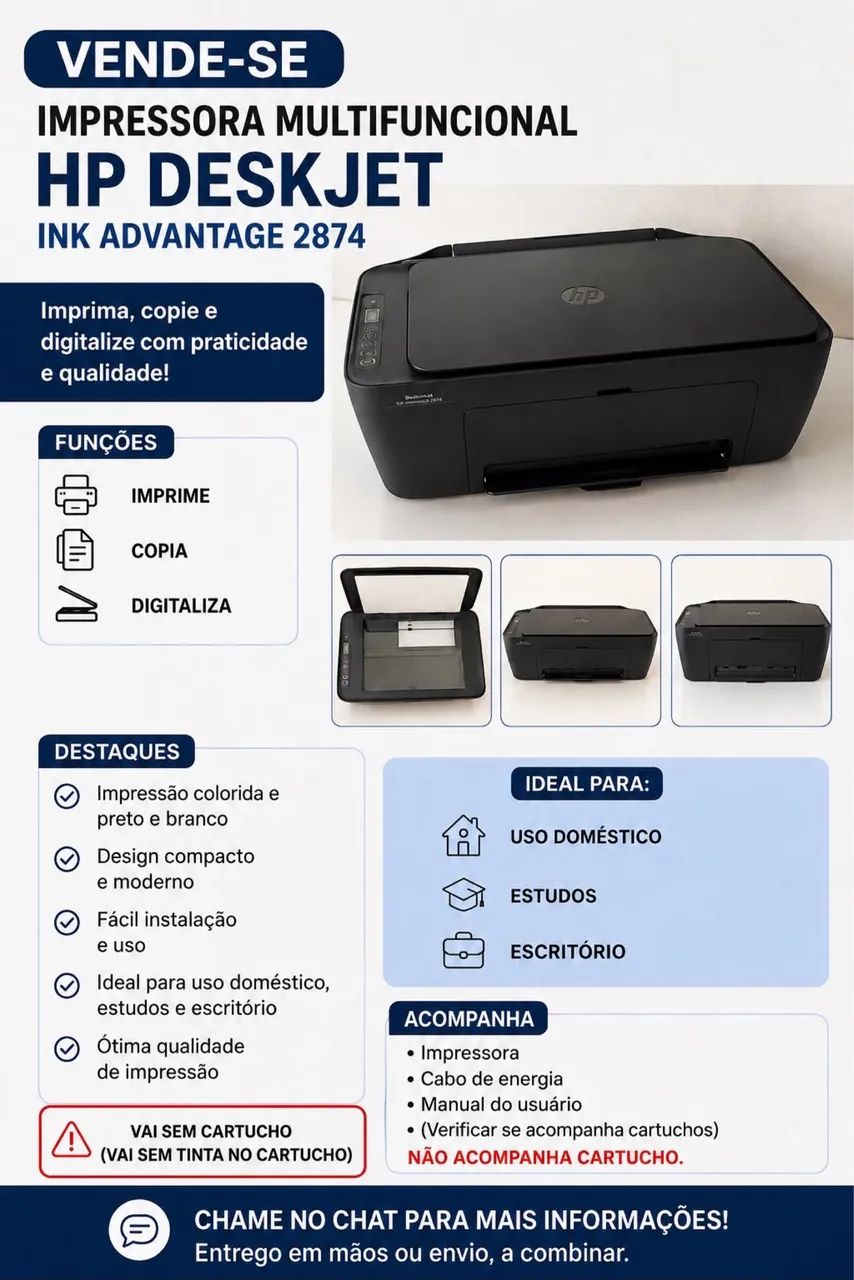 IMPRESSORA MULTIFUNCIONAL HP DESKJET