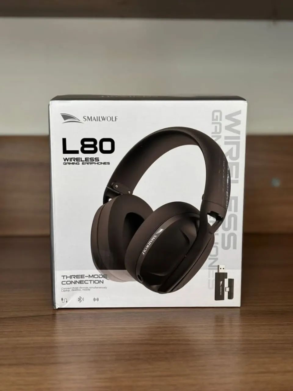 Headset Gamer SMAILWOLF L80 Branco - Novo