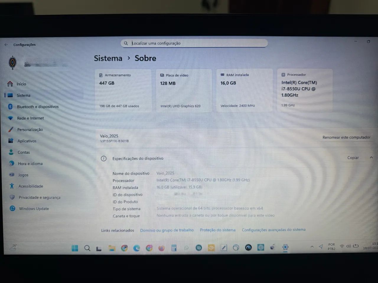 Notebook Vaio  - Foto 4