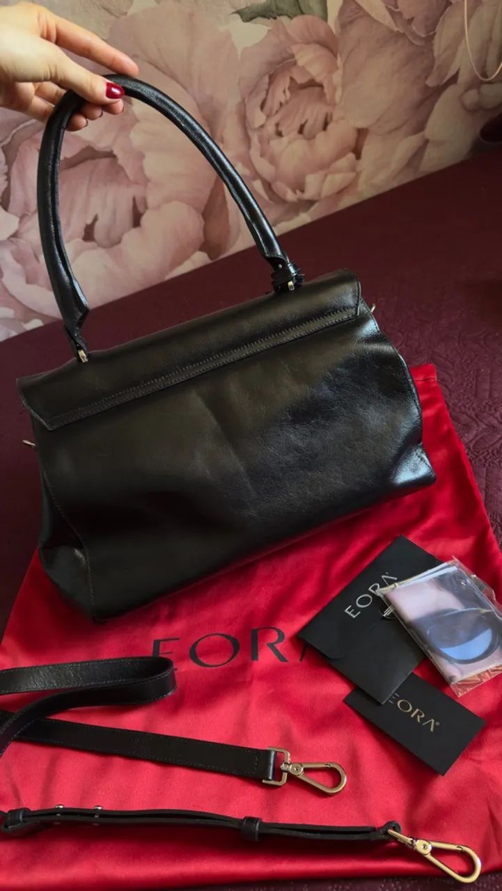Bolsa Vértice EORA couro bovino  - Foto 5
