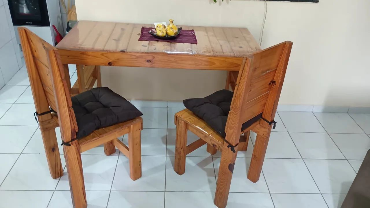 Mesa Jantar Rústica de Palete - Foto 4