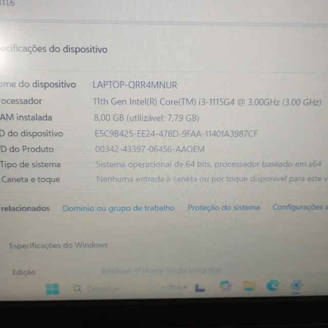 Notebook Lenovo ideapad i3 11th com ssd (rapido) - Foto 2