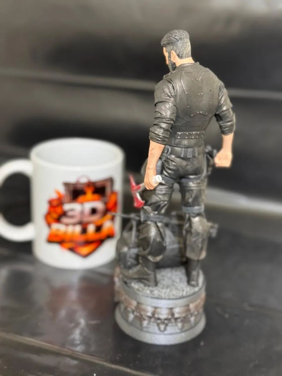 frank castle o justiceiro punisher com barba e sem barba Versão 2026 action figure - Foto 3