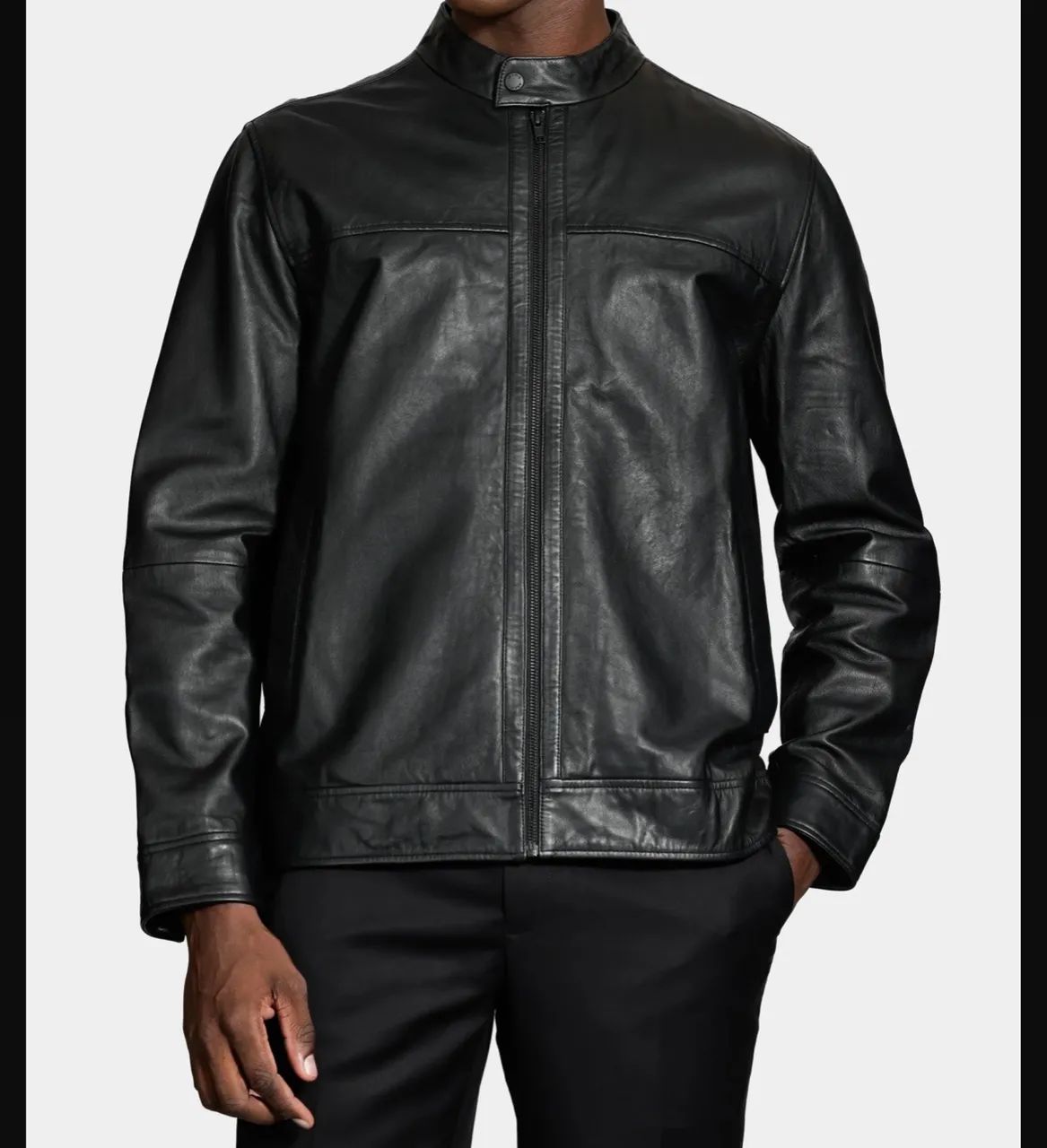 JAQUETA COURO MOTORCYCLE PREMIUM PRETO - Foto 3