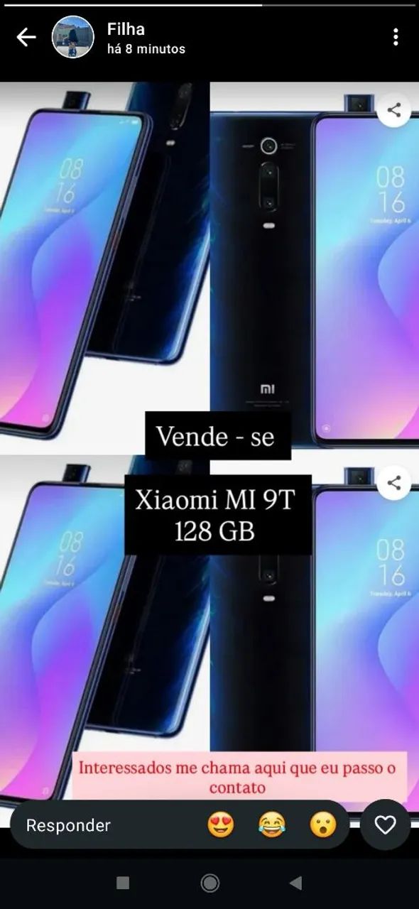 Telefone Xiaomi MI 9T 128 GB