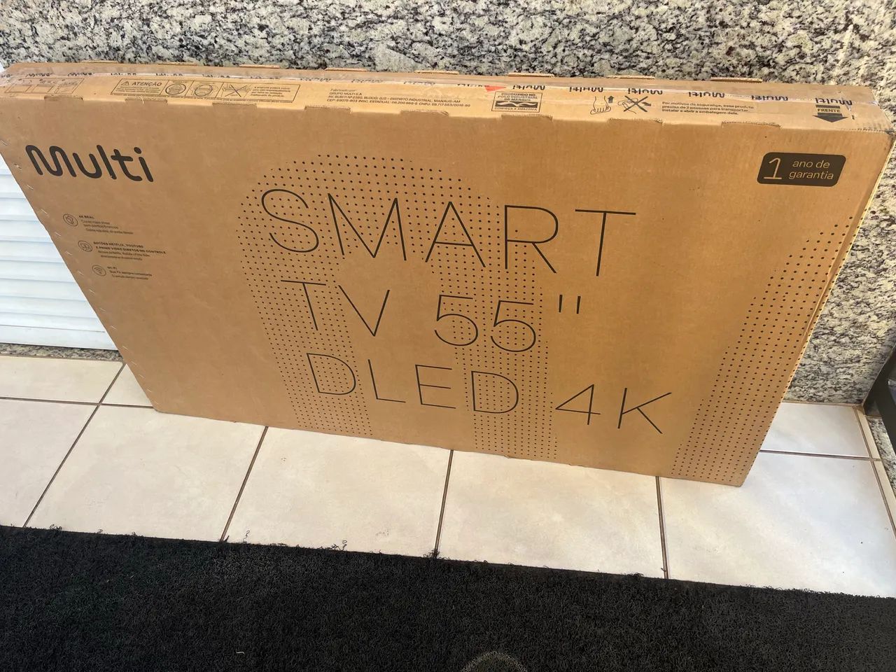 Tv Dled 55 polegadas Toshiba4k nova Lacrada 1 ano garantia