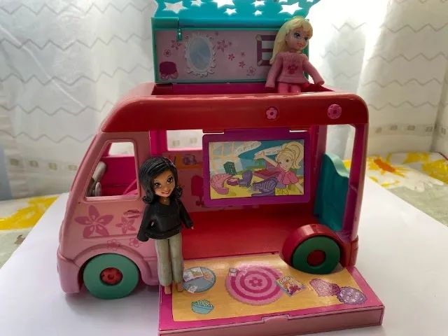 Van Camper Polly Pocket Raro Antigo - Foto 5