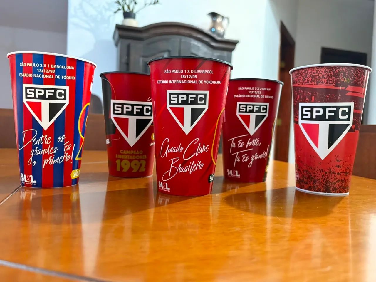 KIT 5 Copos SPFC