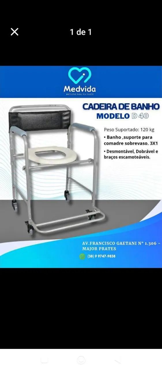 Vendo cadeira de banho - Foto 3