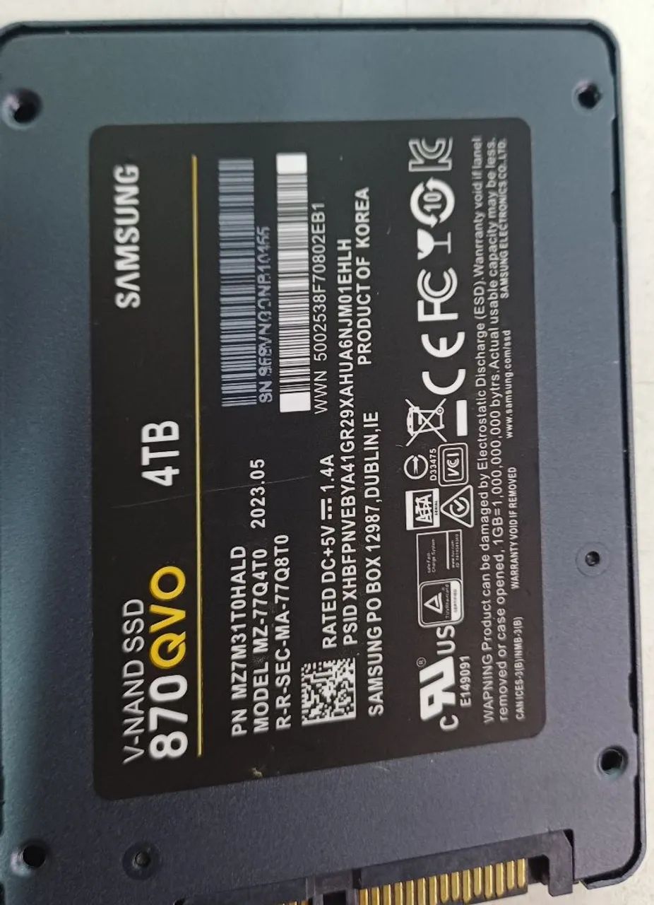 Ssd samsung evo 870 4tb - Foto 3