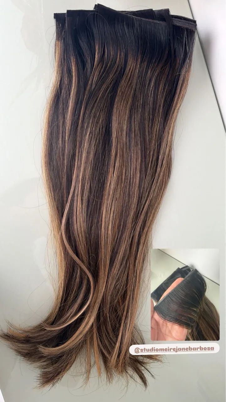 Cabelo Humano Brasileiro do Sul 53cm