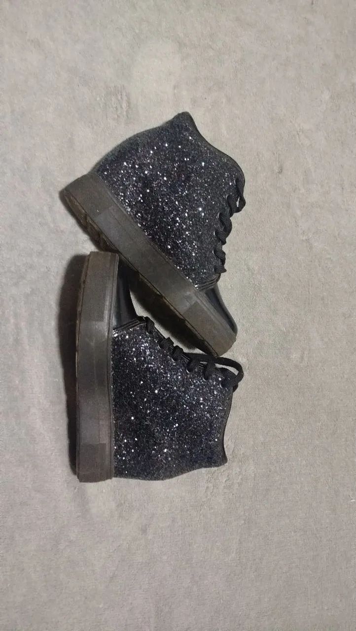Coturno com mini salto em glitter  - Foto 5