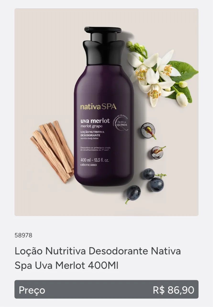 Vendo loção hidratante nativa spa - Foto 3