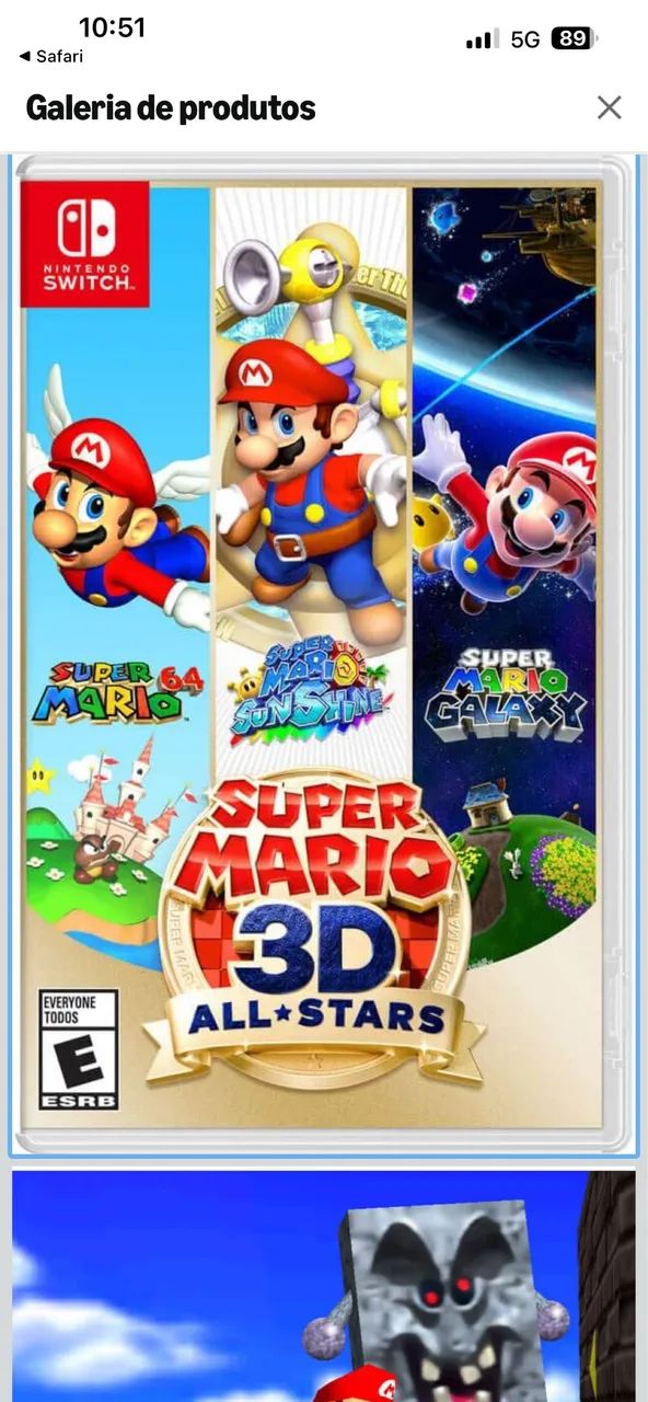 Jogo Nintendo Switch Mario 3D all atrás - Jogos de Vídeo Game Jogo Nintendo Switch Mario 3D all atrás - Jogos de Vídeo Game