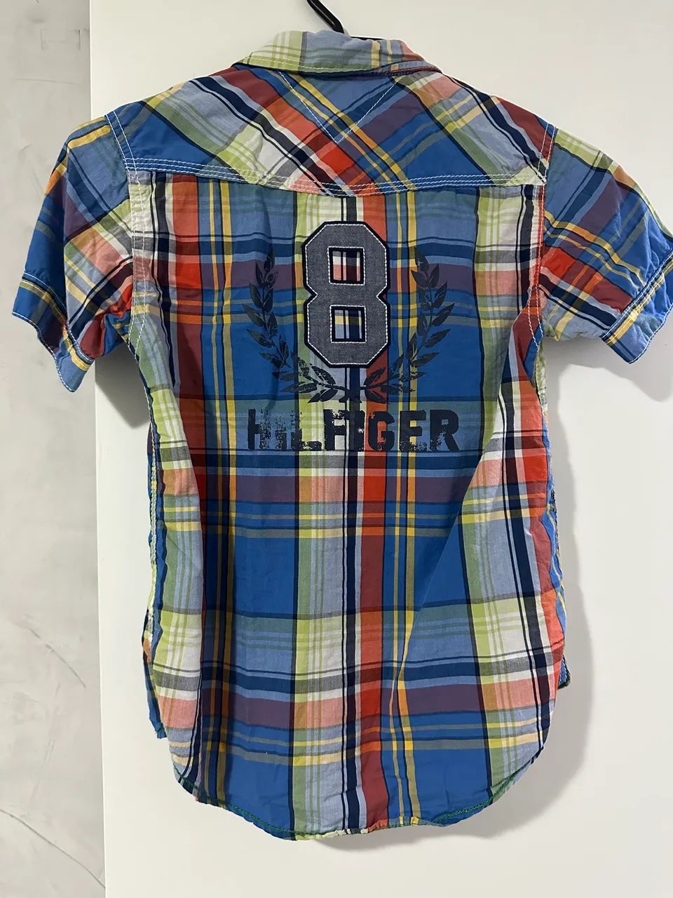 Camisa infantil xadrez Tommy Hilfiger (8-10anos) - Foto 3