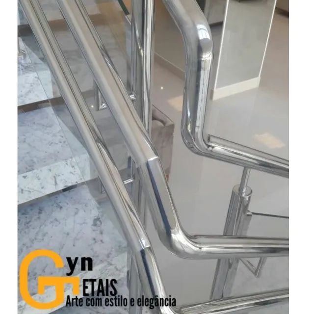 Corrimão e guarda corpo em aço inox 