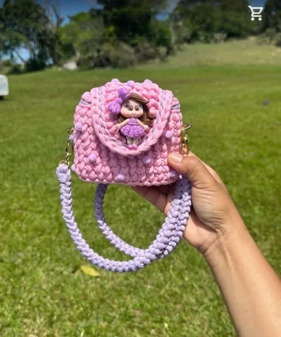 BOLSA DE CROCHÊ INFANTIL 