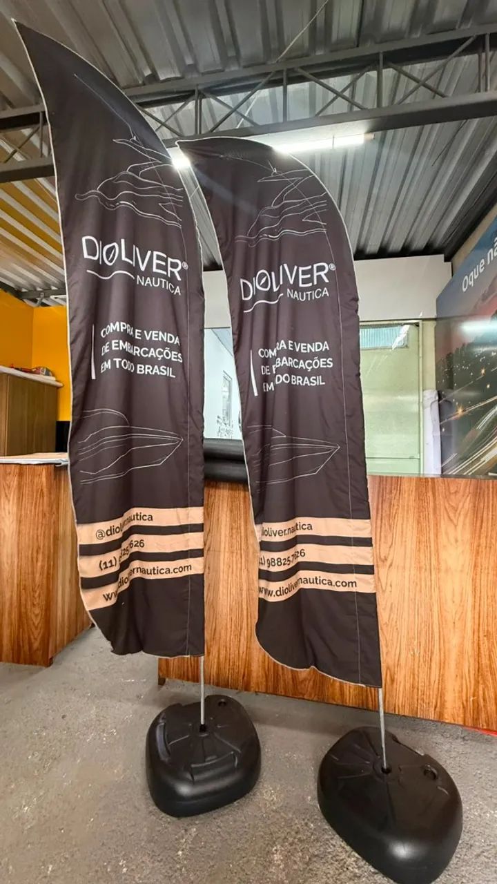 ? WIND BANNER COMPLETO 2,80 x 0,70 | ARTE GRÁTIS - Foto 2