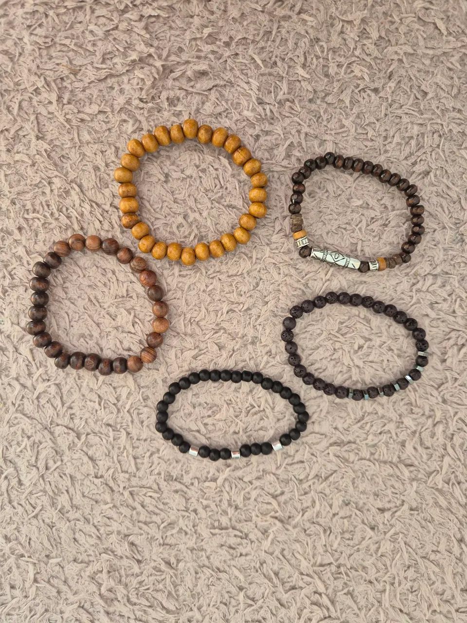 Conjunto de pulseiras masculina