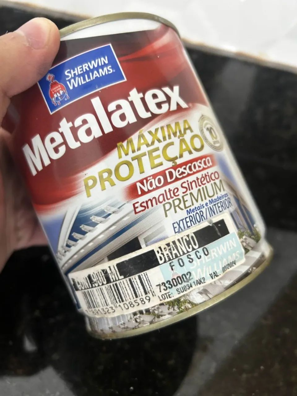 Metalatex Esmalte Sintético - Branco Fosco - Lacrada - Vencida - Foto 3