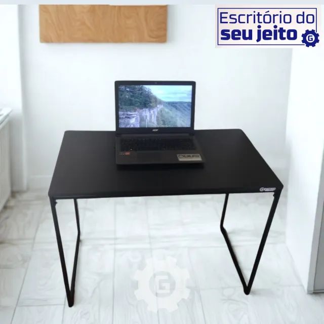 Escrivaninha Industrial Reforçada NOVA Mesa Multiuso para Computador Notebook Estudo Birô - Foto 4