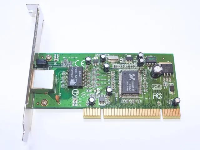 Placa de rede Gigabit PCI RTL8169 RJ45 1 porta