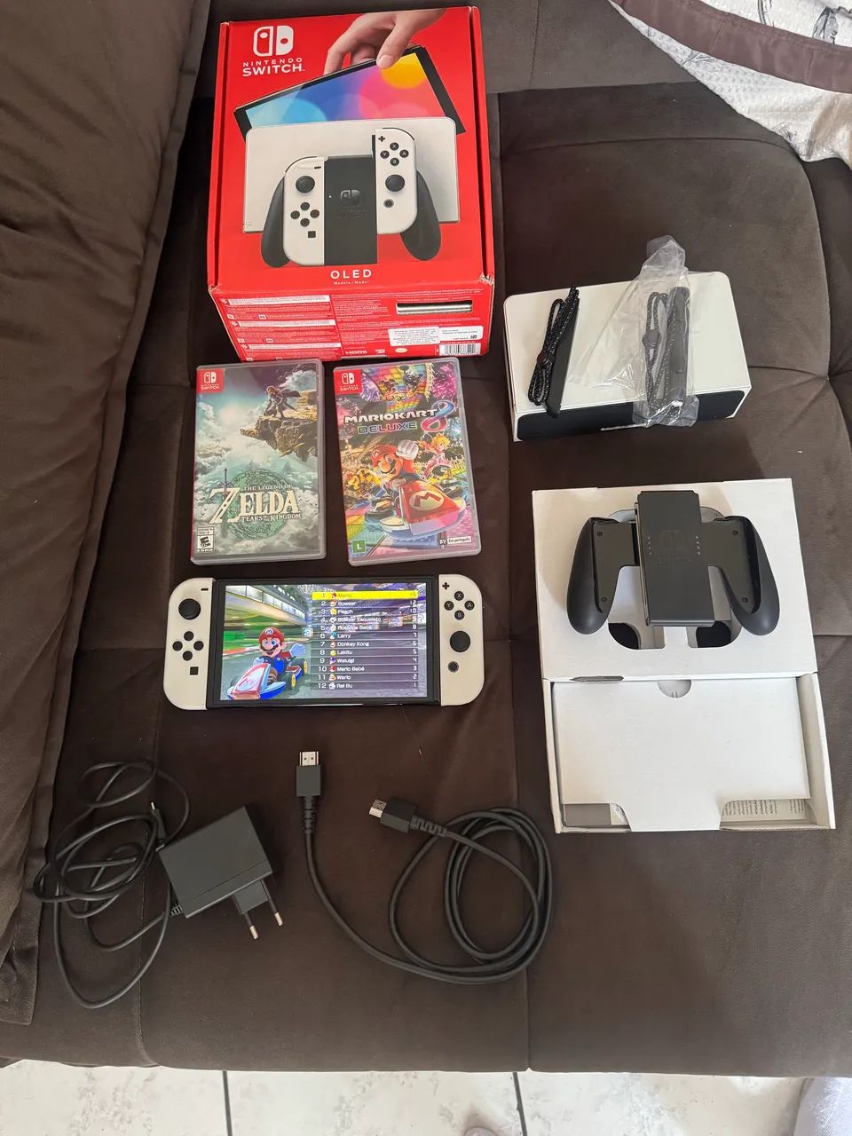 Nintendo Switch OLED controle e jogos originais - Foto 2
