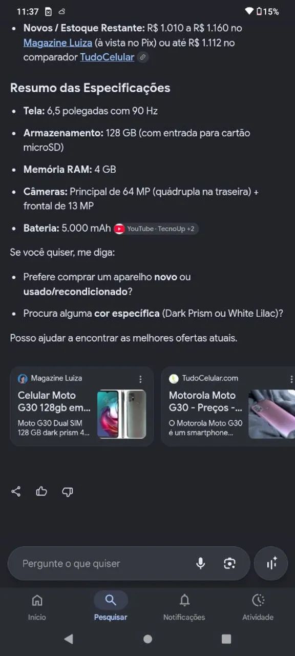 Vendo um celular moto g 30 - Foto 4