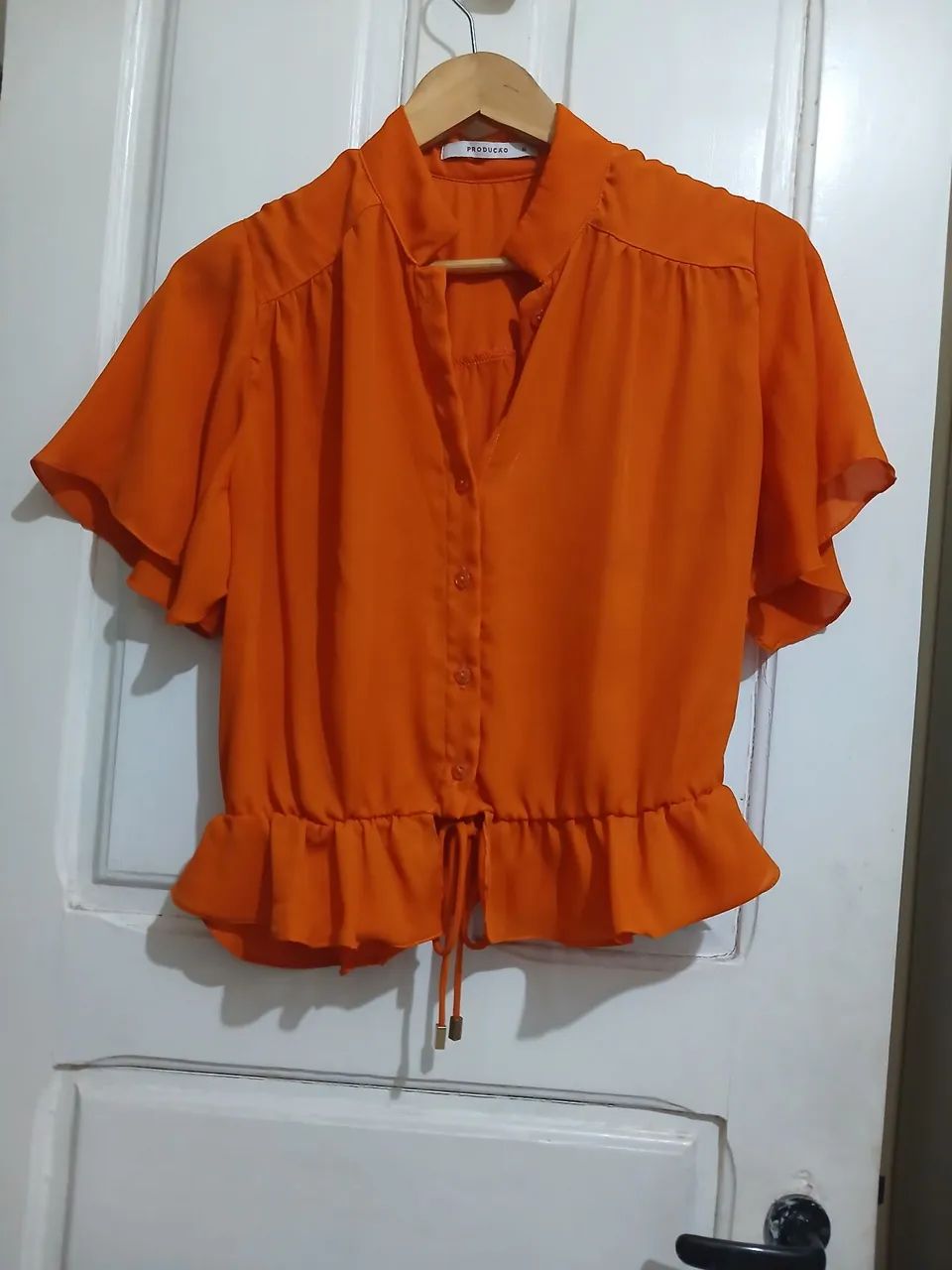 Blusa cenoura da produção 
