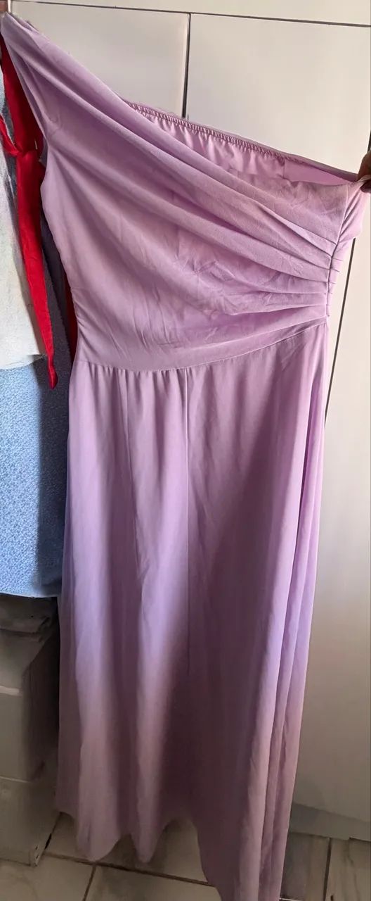Vestido de festa longo elegante cor clara  - Foto 2