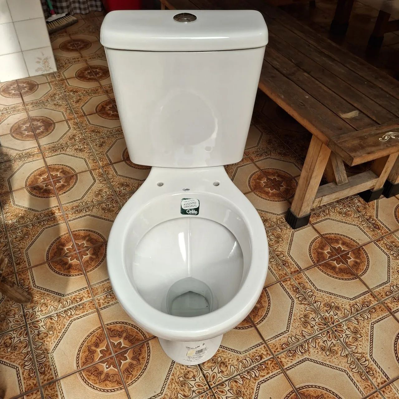 Kit Vaso Sanitário com Caixa Acoplada, com kit descarga (semi novo) - Foto 2