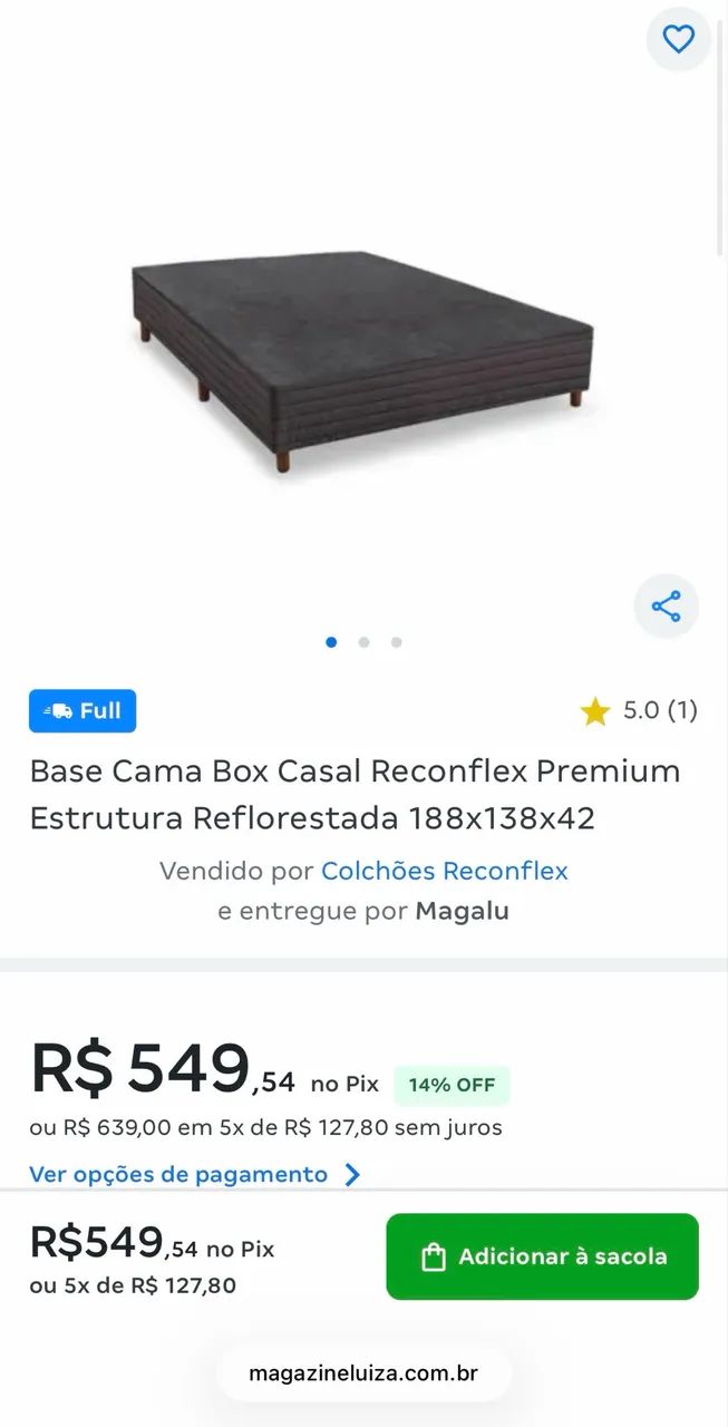 Vendo Cama Box - base + colchão  - Foto 5