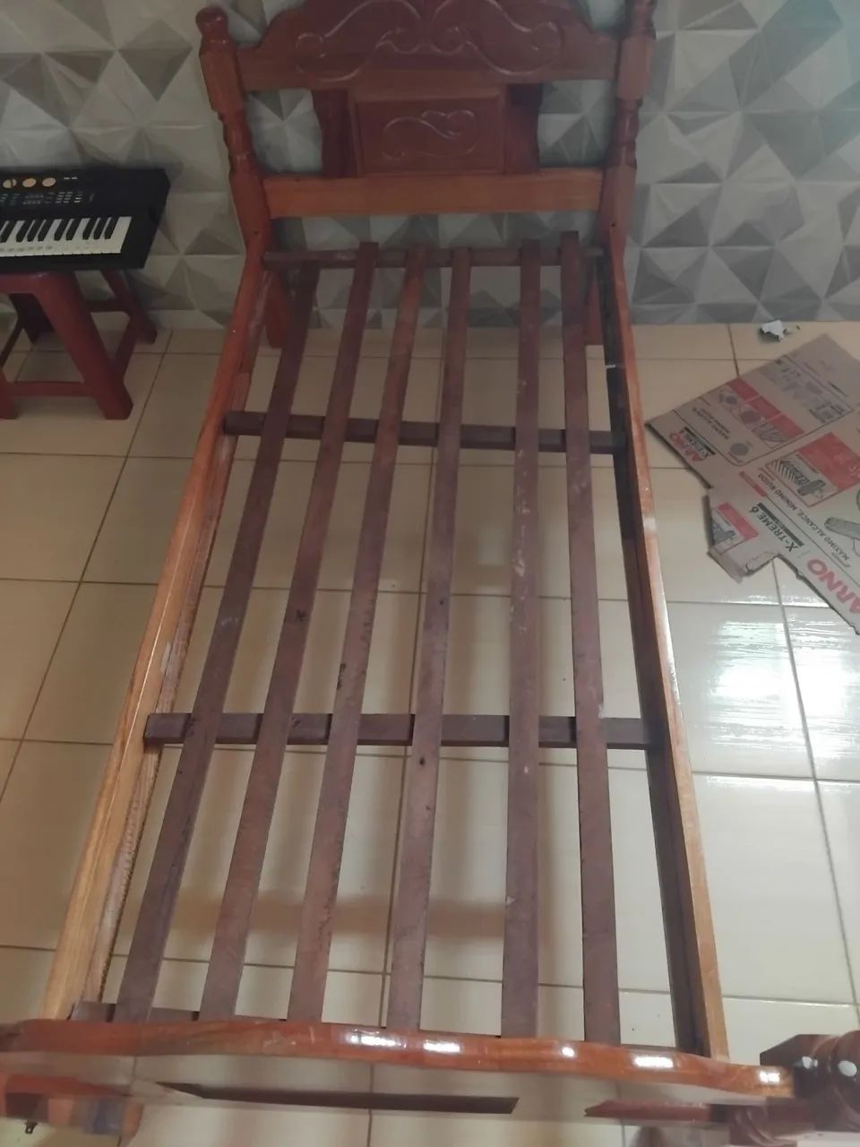 Cama de solteiro (angelim) - Foto 3
