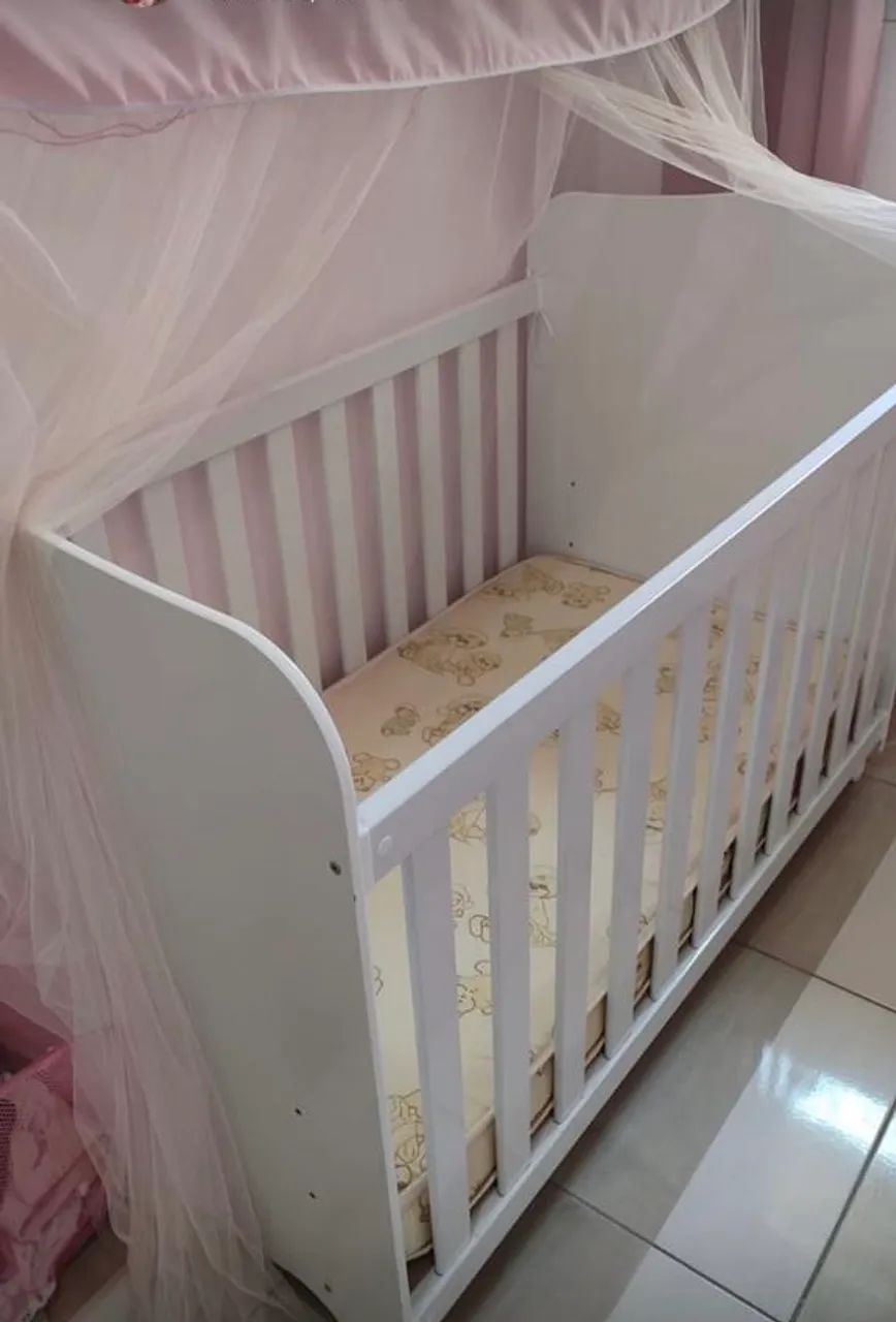 Berço e cama infantil montessoriana formato casinha - Foto 3