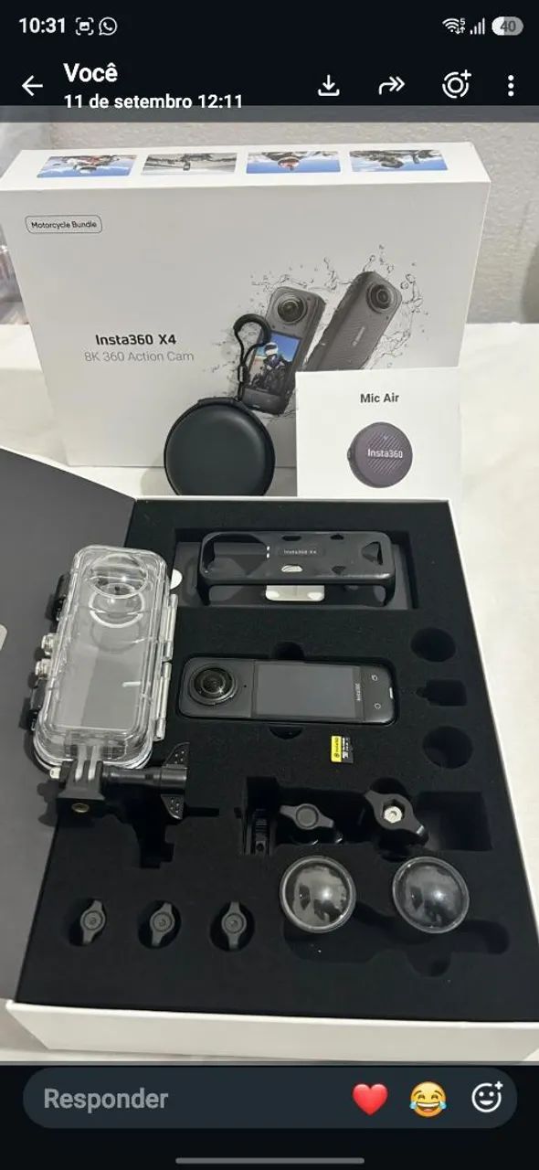 Câmera insta360 x4