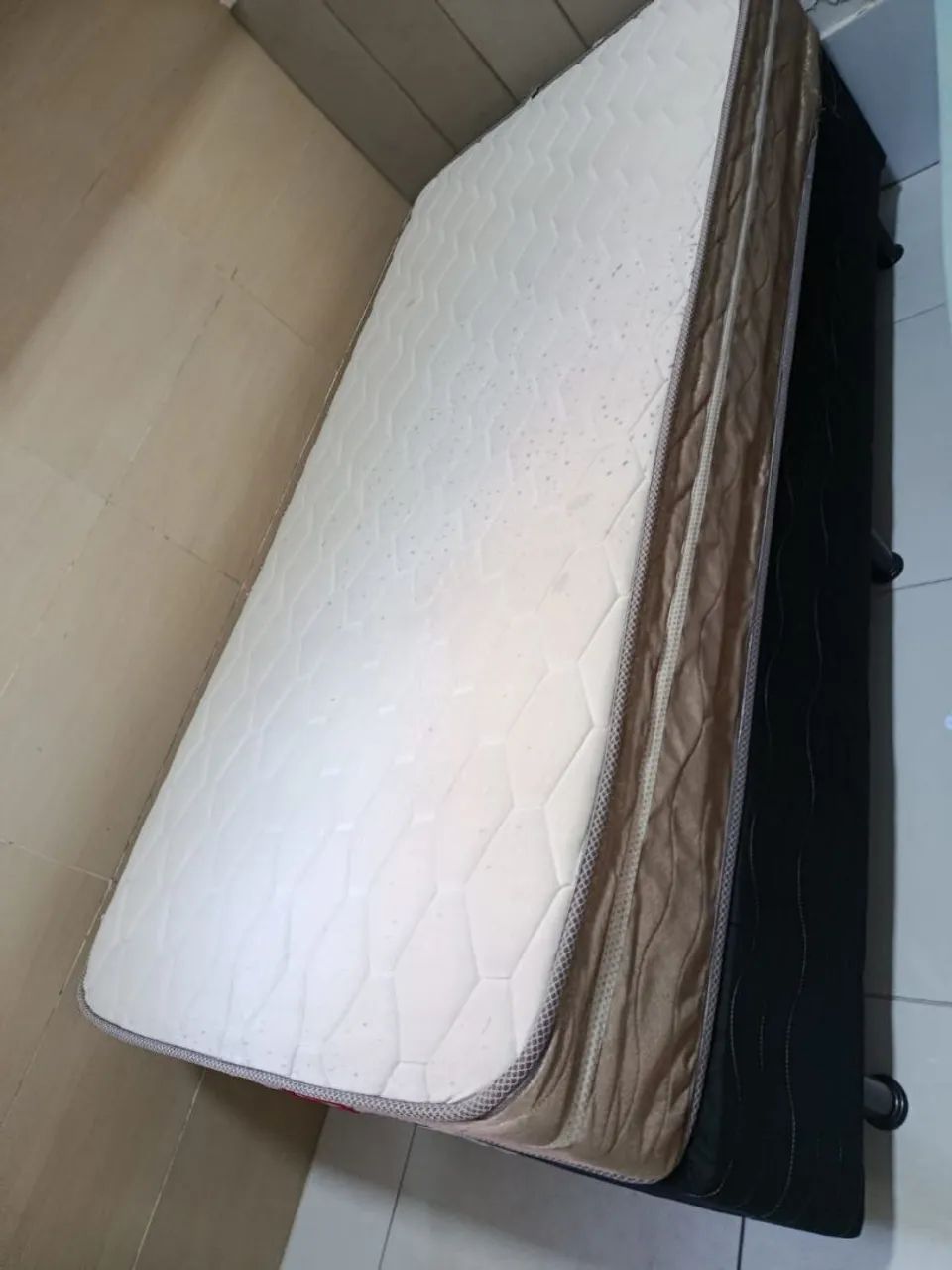 Cama box solteiro base + colchão  - Foto 4