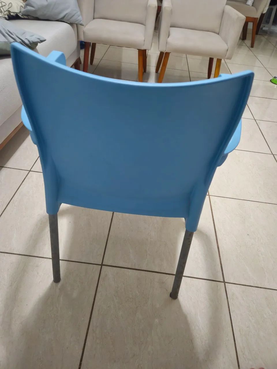 Cadeira Multiuso Azul - Foto 4