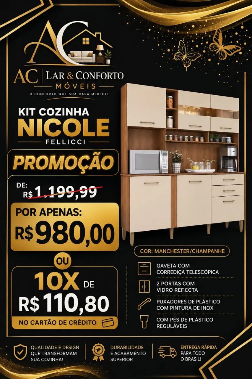 ARMÁRIOS DE COZINHA A PARTIR DE 595 - Foto 3