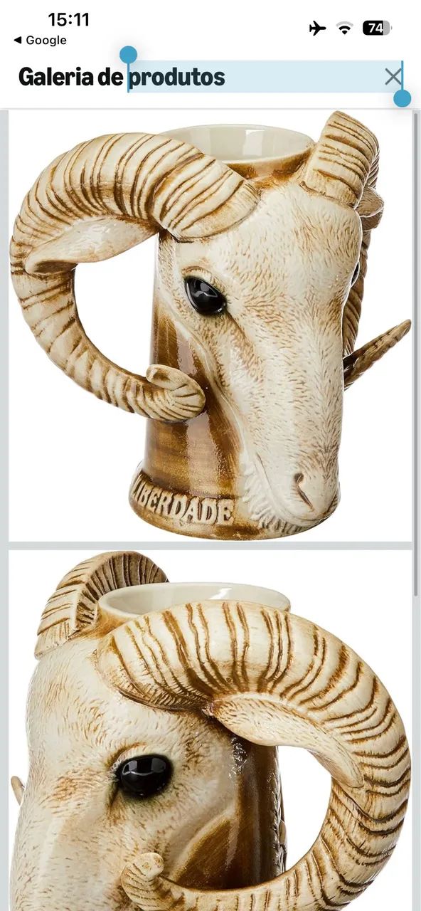 Caneca maçônica Bode - Foto 5