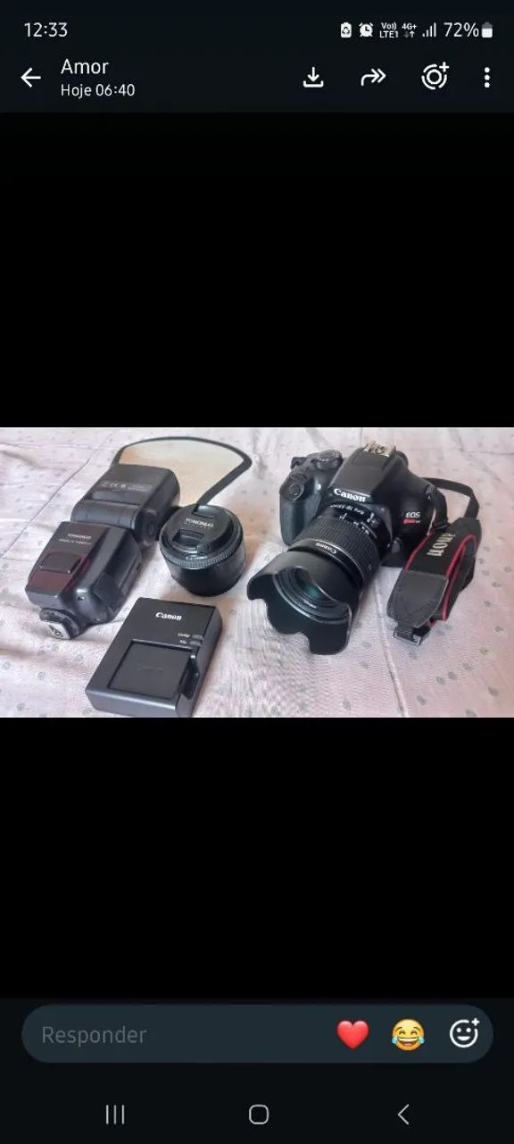 Camera canon t 4